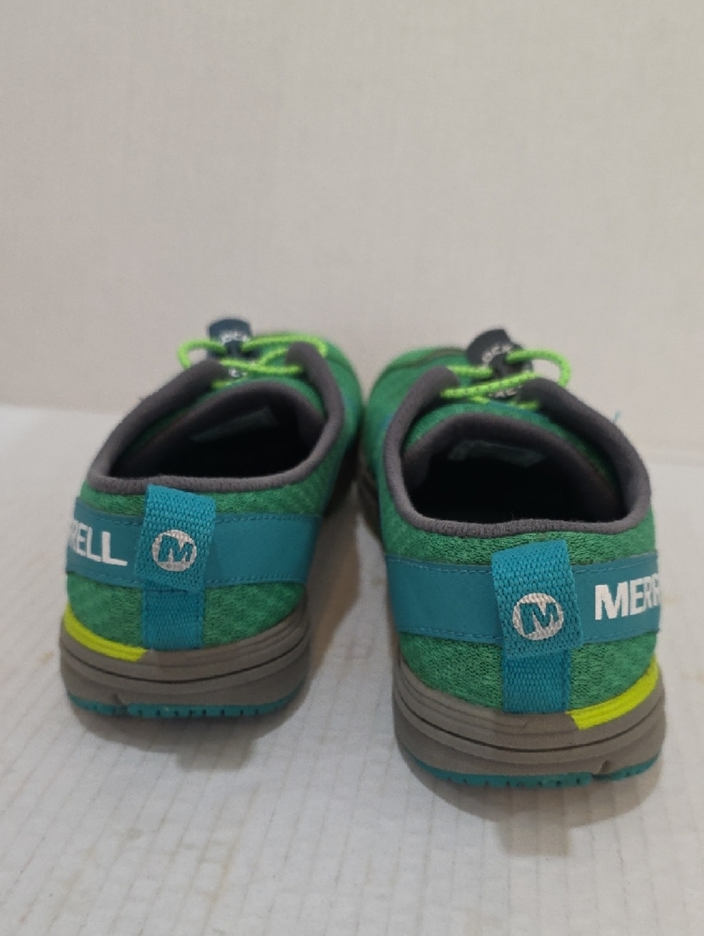 Merrell  Barefoot Vibram Womens Green and Teal Trail Sneakers Size 9 - Picture 7 of 10
